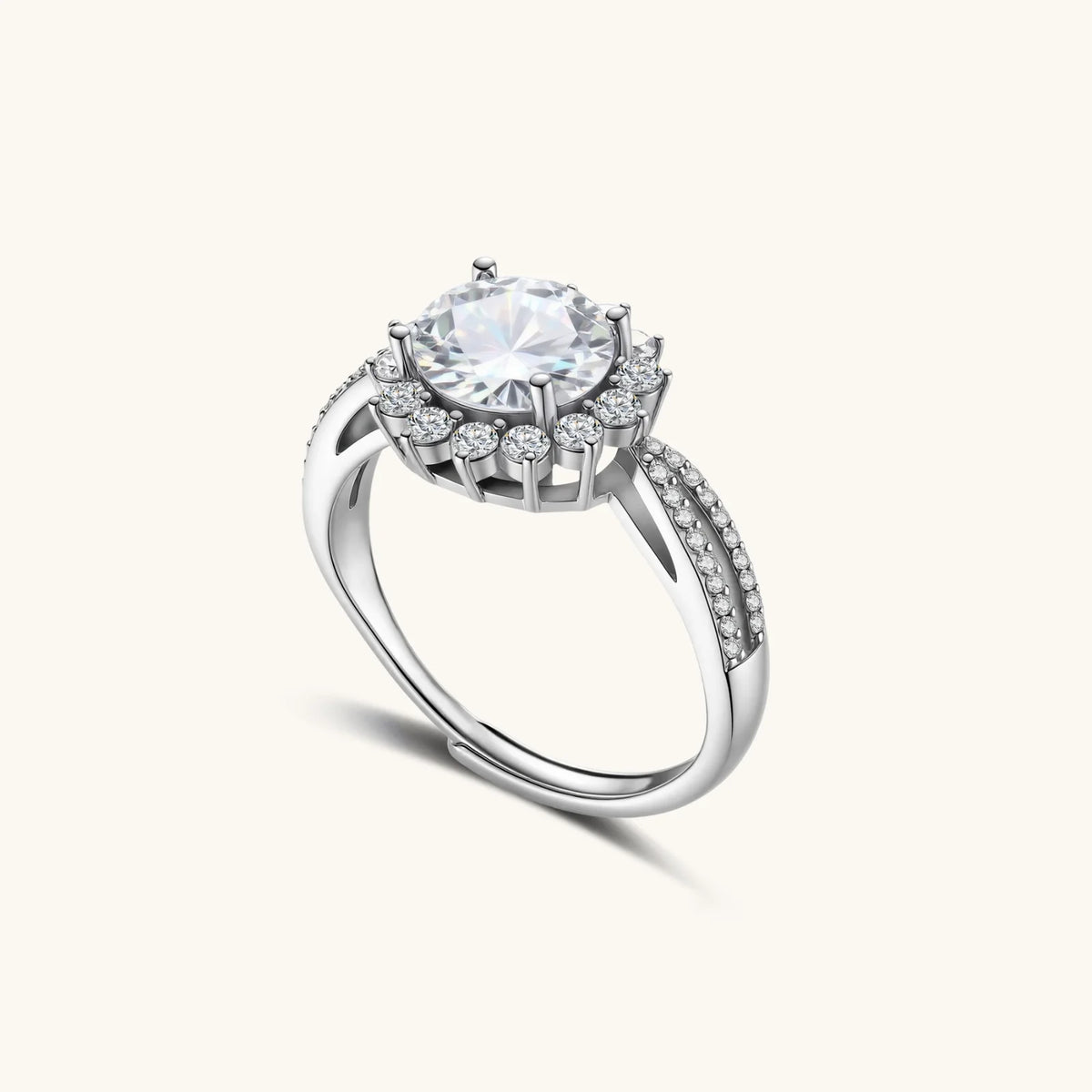 Stellar Halo Moissanit-Ring - COCELY