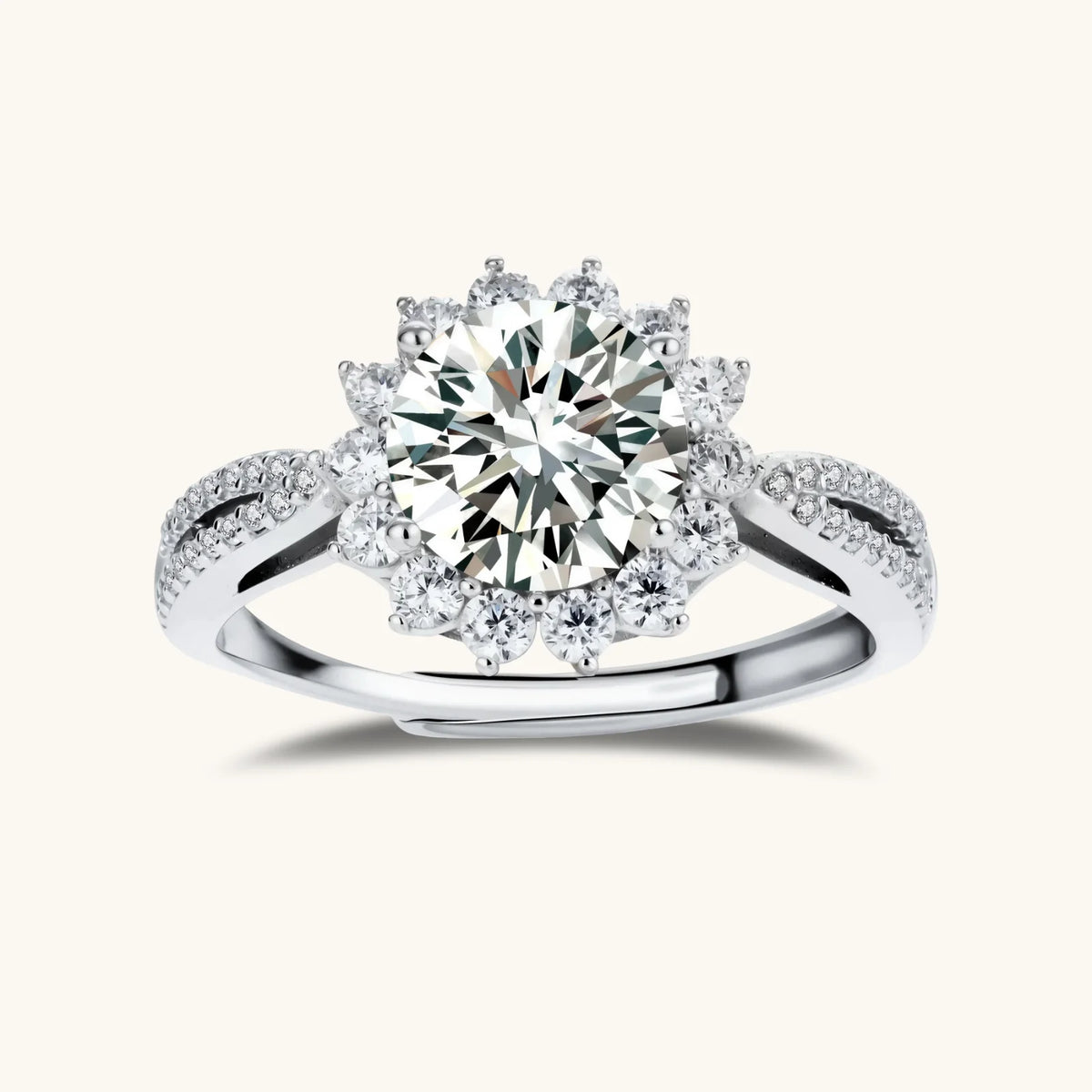 Stellar Halo Moissanit-Ring - COCELY