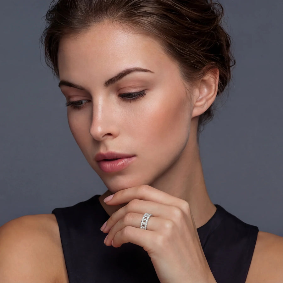 Stellar Row Moissanit-Ring - COCELY