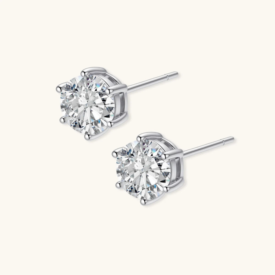 Brillanz Moissanit-Ohrstecker - COCELY