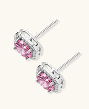 Blush Halo Moissanit-Ohrstecker - COCELY