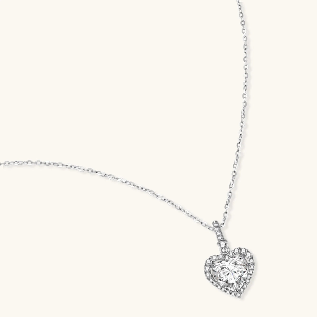 Herz des Lichts Moissanit-Kette - COCELY