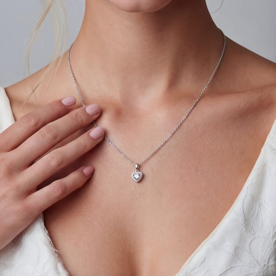 Herz des Lichts Moissanit-Kette - COCELY