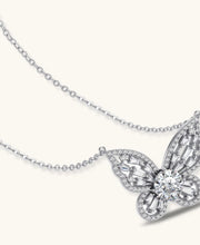 Strahlende Schmetterling Moissanit-Kette - COCELY
