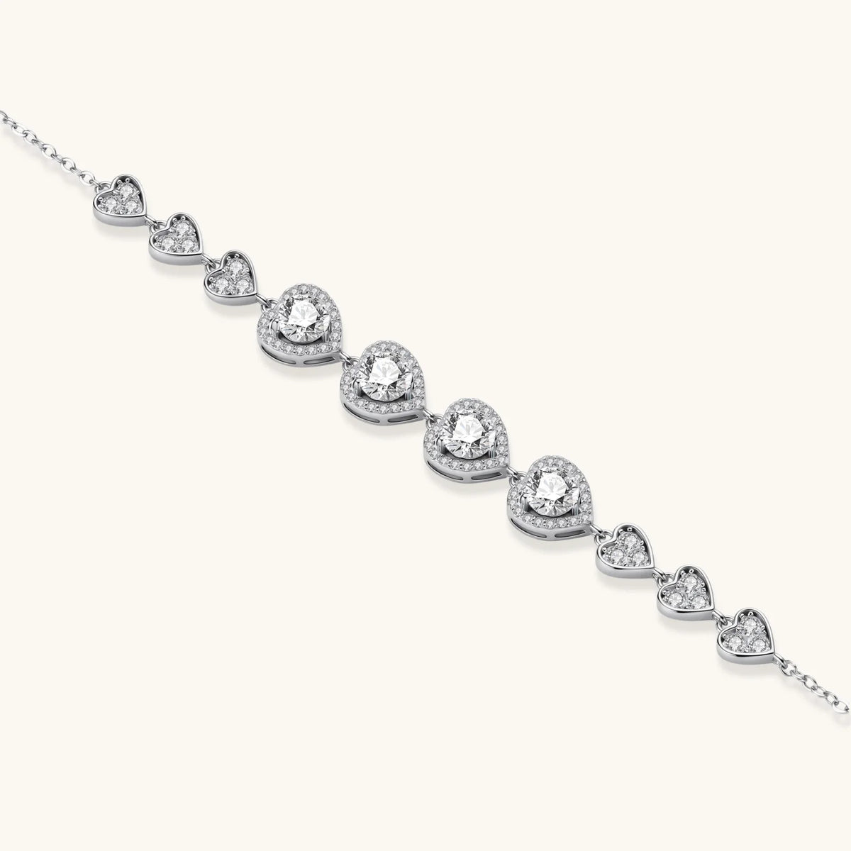 Herz-Symphonie Moissanit-Set - COCELY