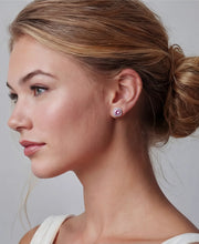 Blush Halo Moissanit-Ohrstecker - COCELY