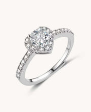Herz-Halo Moissanit-Ring - COCELY