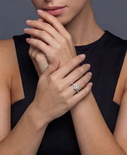 Herz-Halo Moissanit-Ring - COCELY