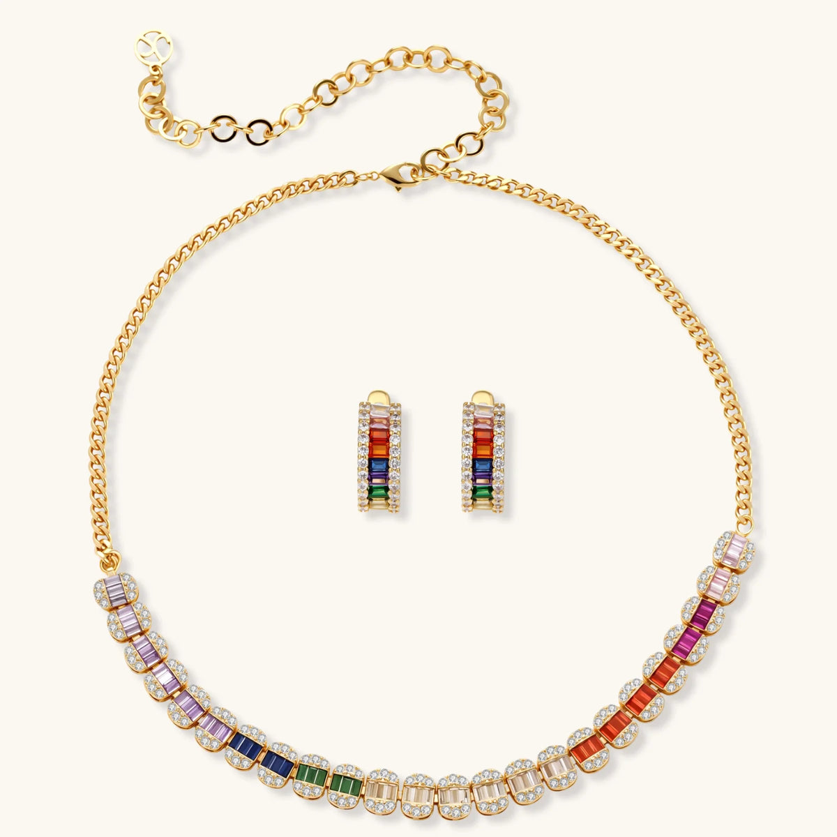 Regenbogen-Spektrum Schmuckset - COCELY