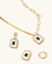 Smaragd-Karree Schmuckset - COCELY