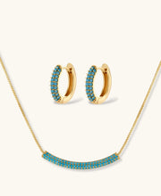 Azurblaue Welle Schmuckset - COCELY