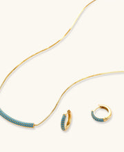 Azurblaue Welle Schmuckset - COCELY