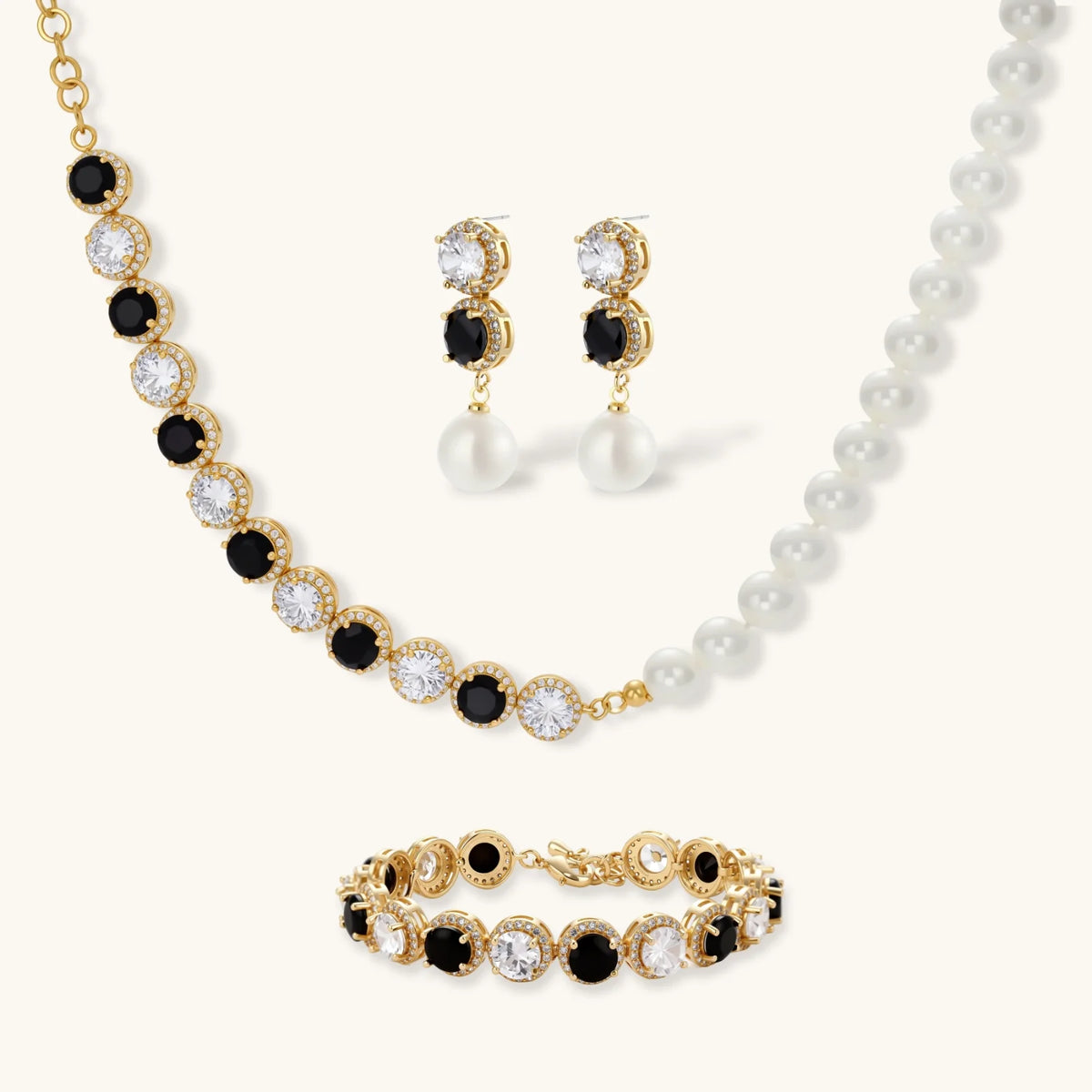 Noir Luxe Onyx-Schmuckset - COCELY