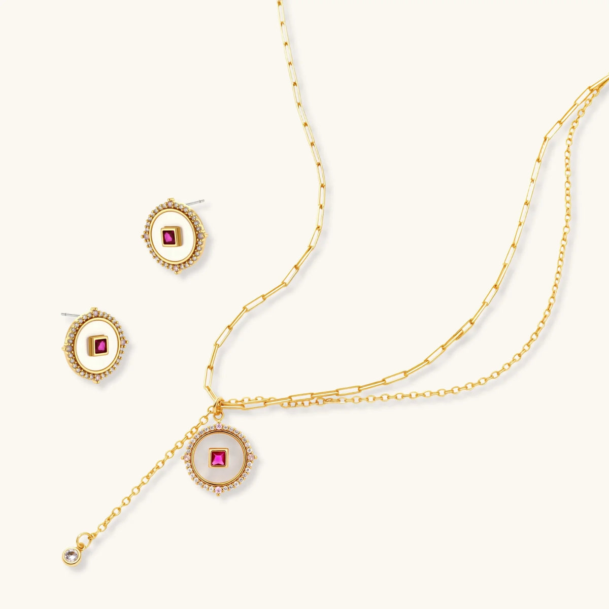 Luxe Medaillon Schmuckset - COCELY