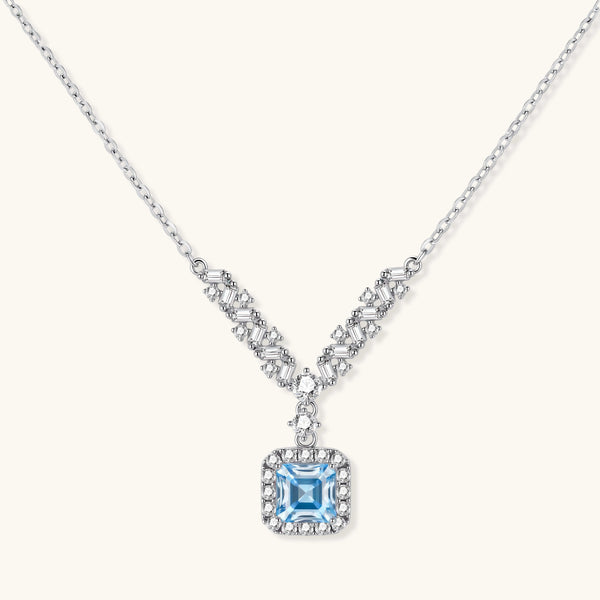 Celestial Arc Moissanit-Kette aus platiniertem 925 Sterling Silber