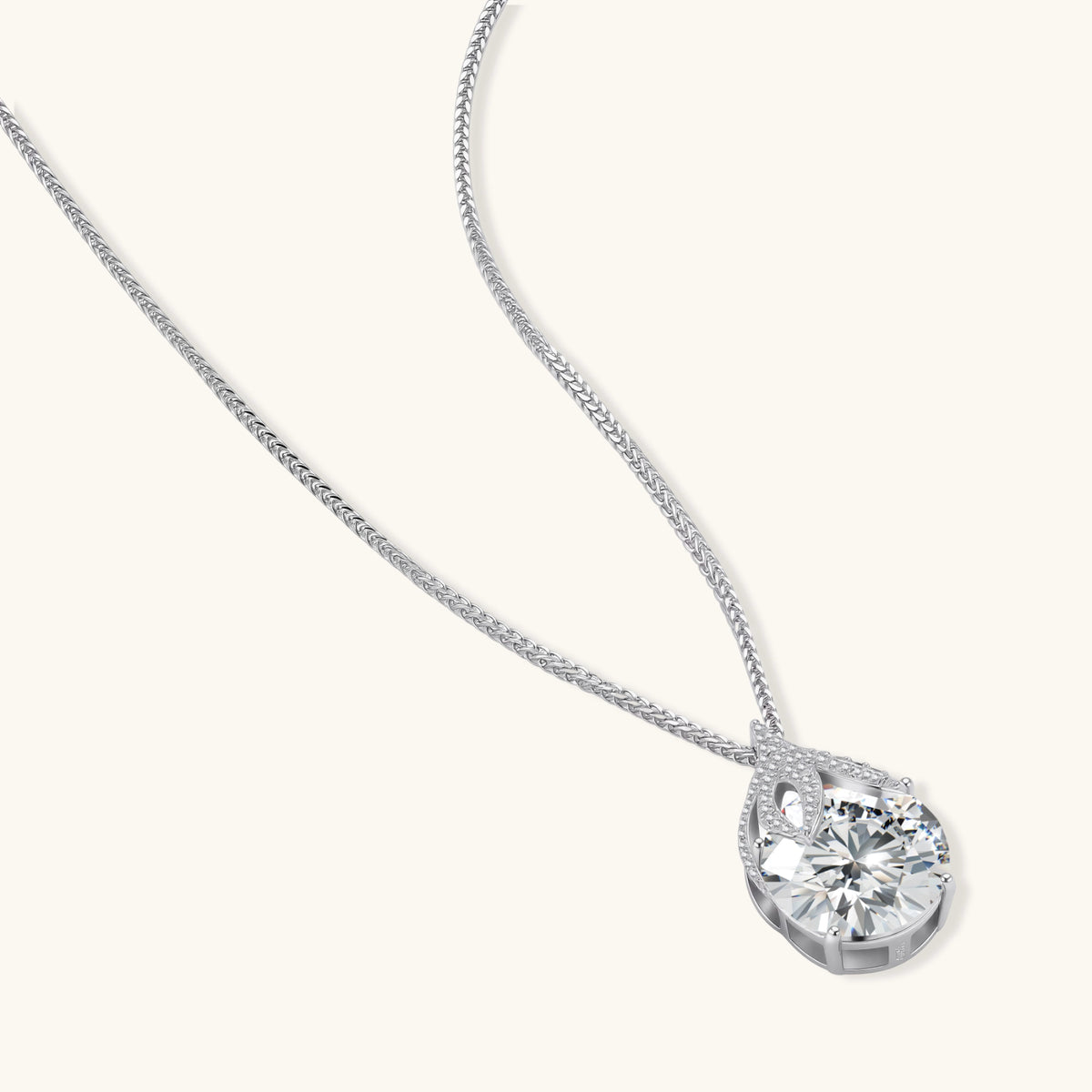 Tropfen-Brillanz Halskette - COCELY