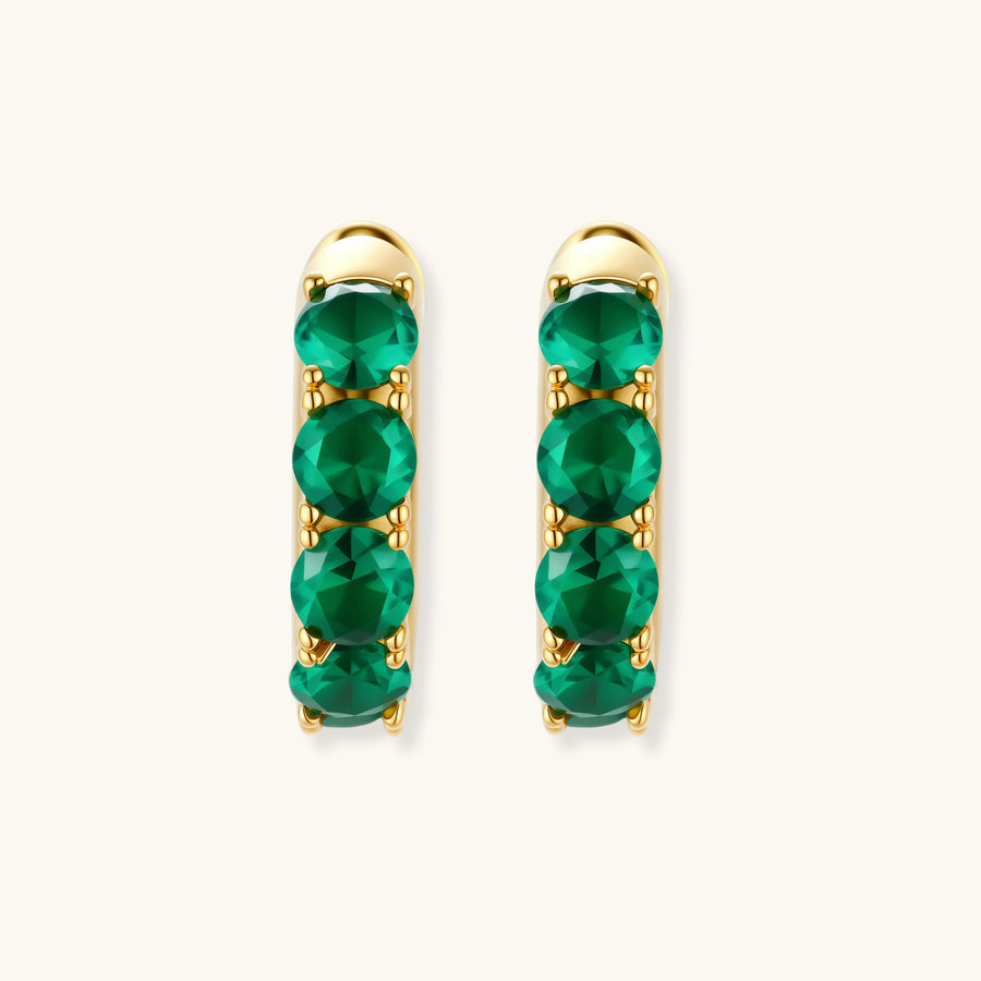 Emerald Huggie-Creolen - COCELY