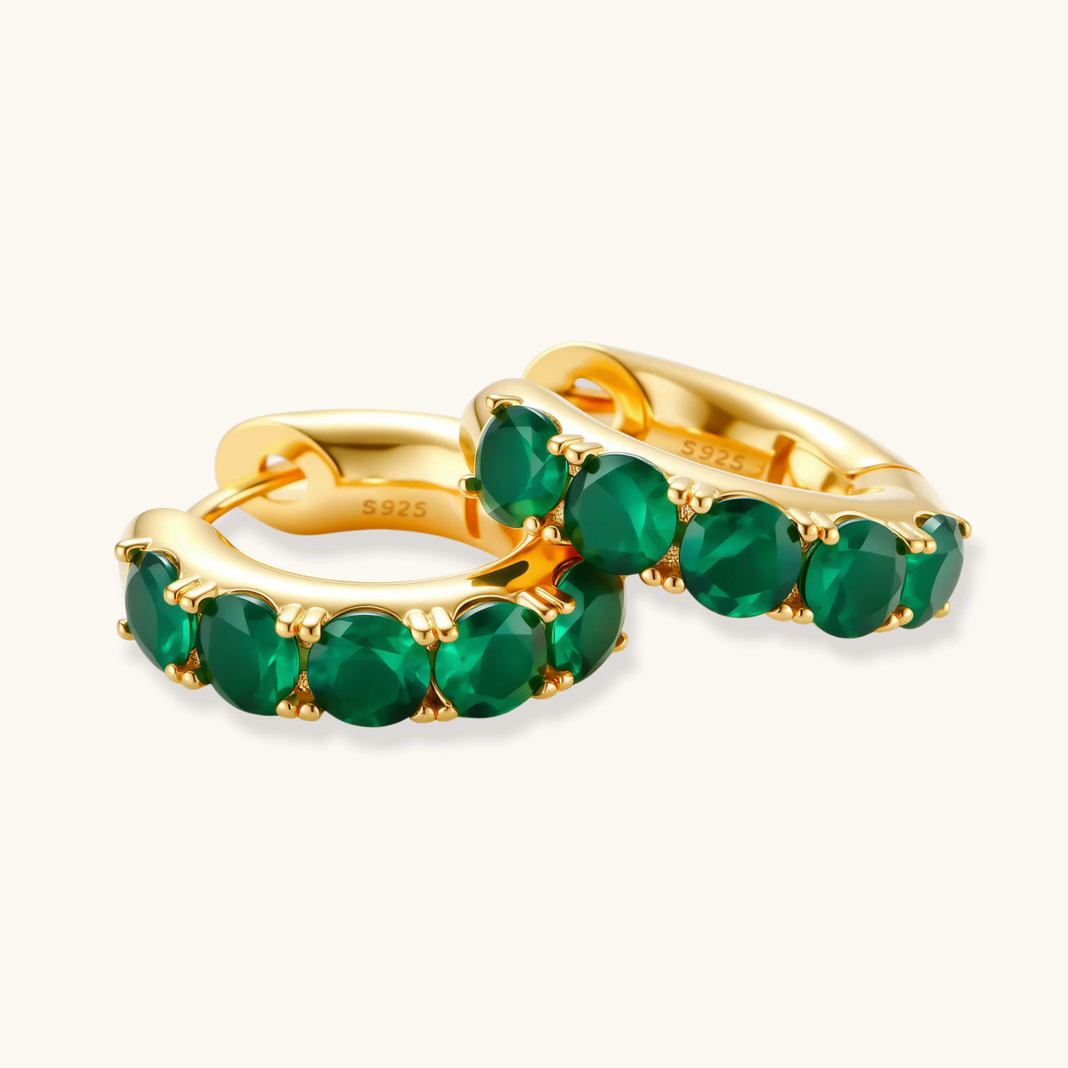 Emerald Huggie-Creolen - COCELY