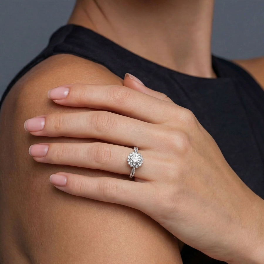 Stellar Halo Moissanit-Ring - COCELY