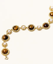 Tigerauge-Perlen Weisheits-Armband - COCELY