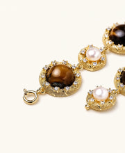 Tigerauge-Perlen Weisheits-Armband - COCELY