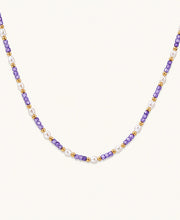 Amethyst & Perlen Harmonie-Kette - COCELY