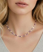 Amethyst & Perlen Harmonie-Kette - COCELY