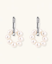 Perlen-Cluster Huggie-Creolen - COCELY