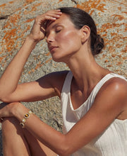Tigerauge-Perlen Weisheits-Armband - COCELY