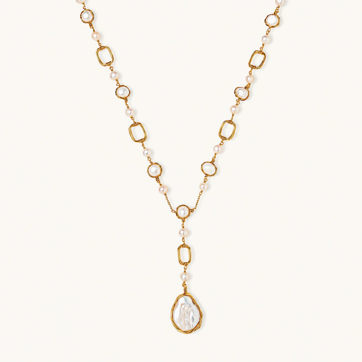 Lumina Perlen-Station Kette - COCELY