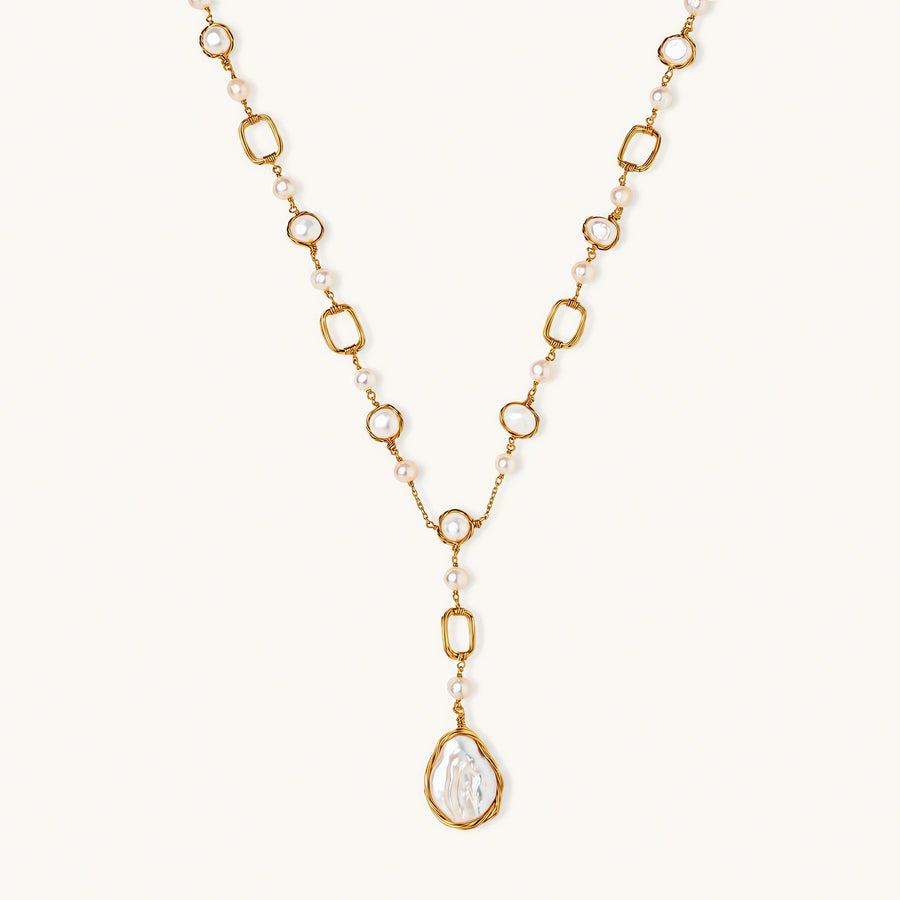Lumina Perlen-Station Kette - COCELY