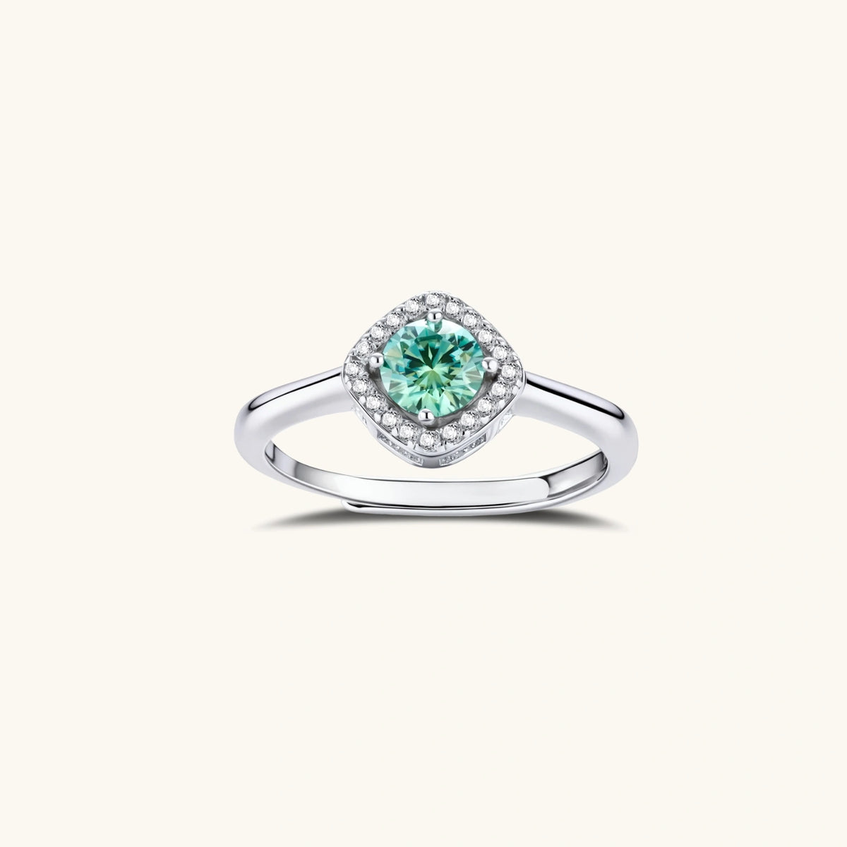 Emerald Glow Halo-Ring - COCELY
