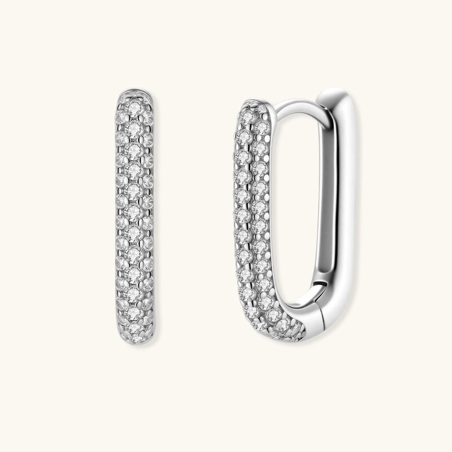 Sparkle Pavé-Huggies - COCELY