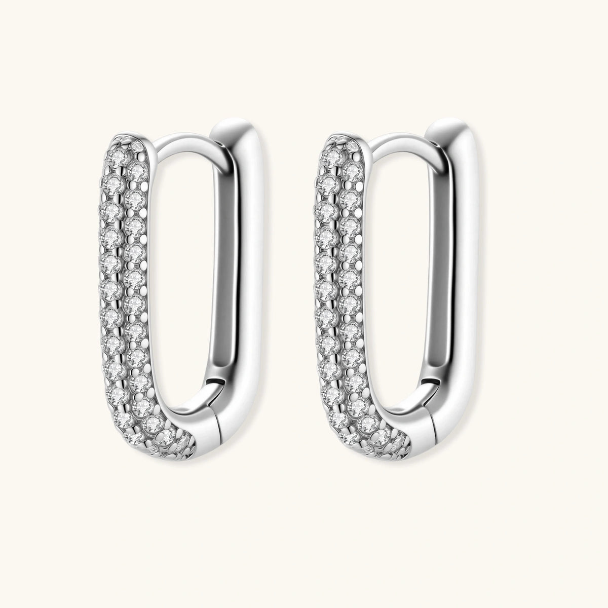 Sparkle Pavé-Huggies - COCELY