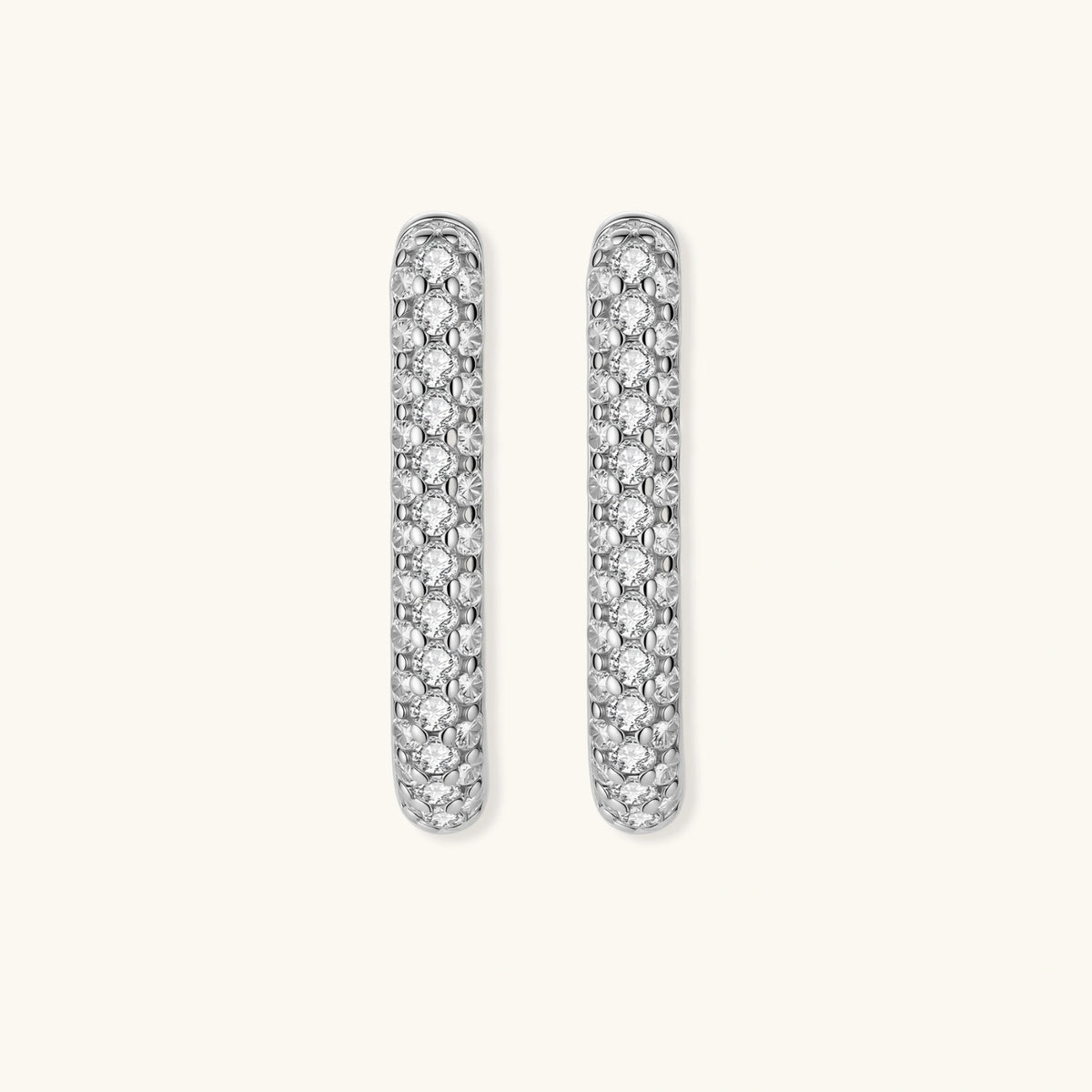 Sparkle Pavé-Huggies - COCELY