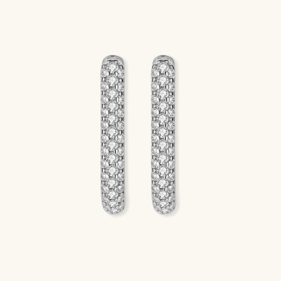 Sparkle Pavé-Huggies - COCELY