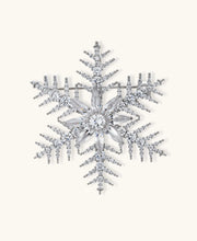 Winterkristall Schneeflocken-Brosche - COCELY