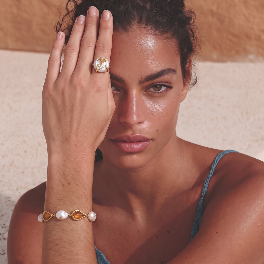 Honey Drop Perlenarmband - COCELY
